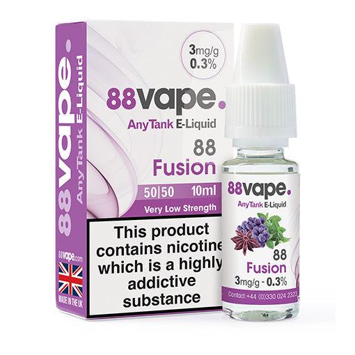 88Fusion Eliquid Just 1 | 88Vape KiK E Liquids 88Fusion Eliquid Just 1 | 88Vape KiK E Liquids