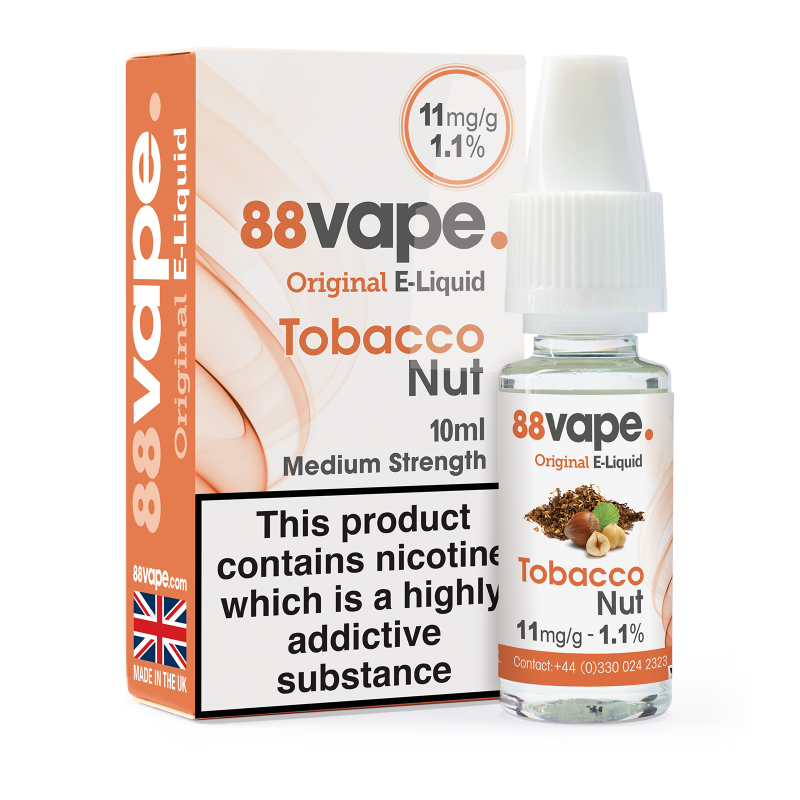 Tobacco Nut 70PG E Liquid Just 1 | 88Vape KiK E Liquids Tobacco Nut 70PG E Liquid Just 1 | 88Vape KiK E Liquids
