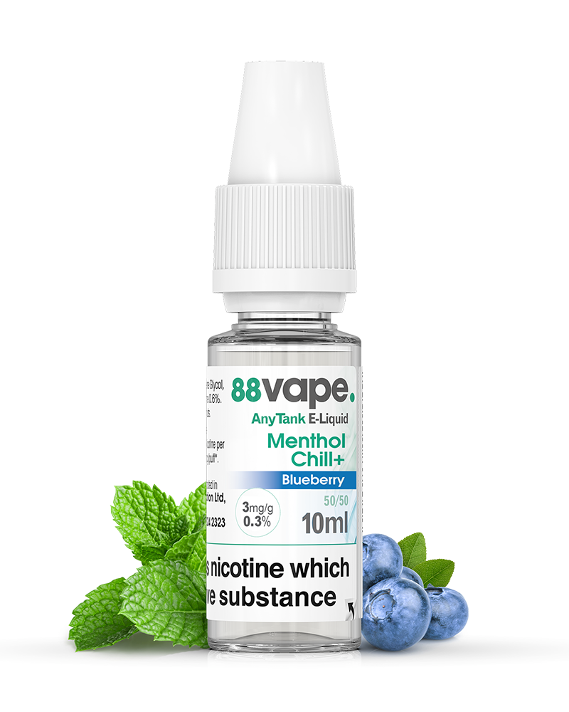 88Vape Menthol Chill+ Blueberry KiK E Liquids 88Vape Menthol Chill+ Blueberry KiK E Liquids