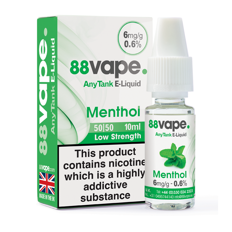 Menthol Flavour Eliquid Just 1 | 88Vape  KiK E Liquids