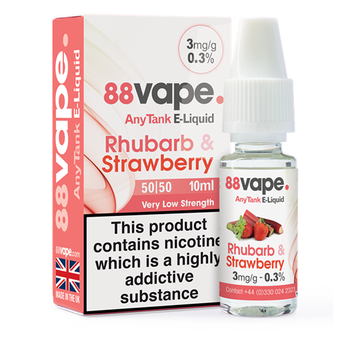 88Vape Rhubarb & Strawberry