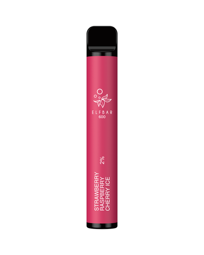 ELFBAR 600 Strawberry Raspberry Cherry Ice Disposable